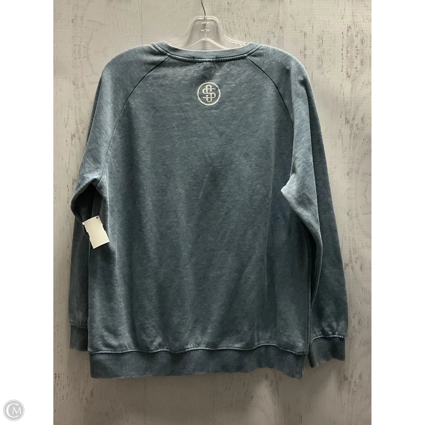 Sweatshirt Crewneck By Simply Southern In Blue, Size: M