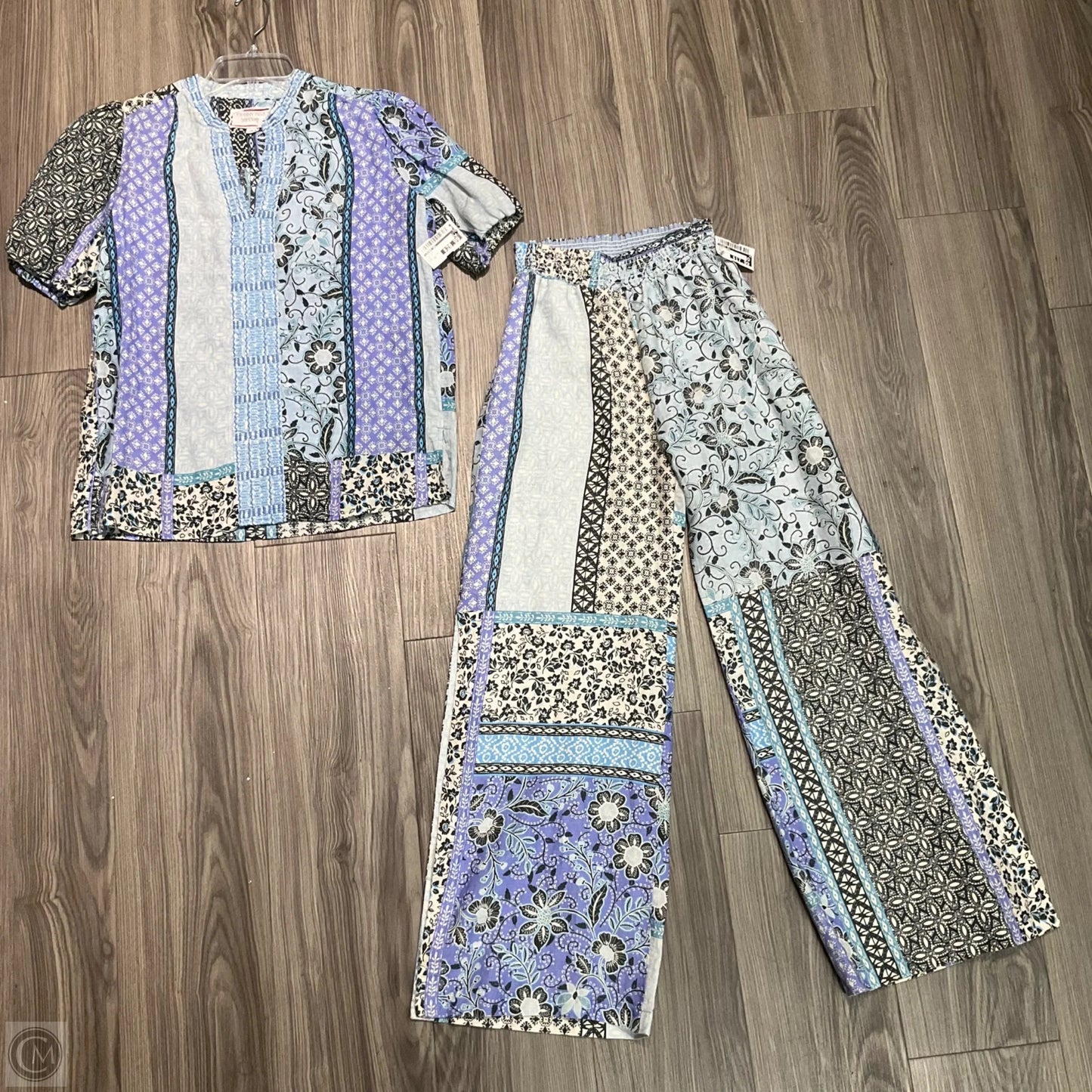 Pants Linen By Johnny Was In Blue, Size: Xs