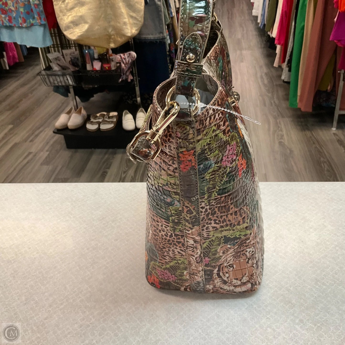 Handbag Designer By Brahmin, Size: Large
