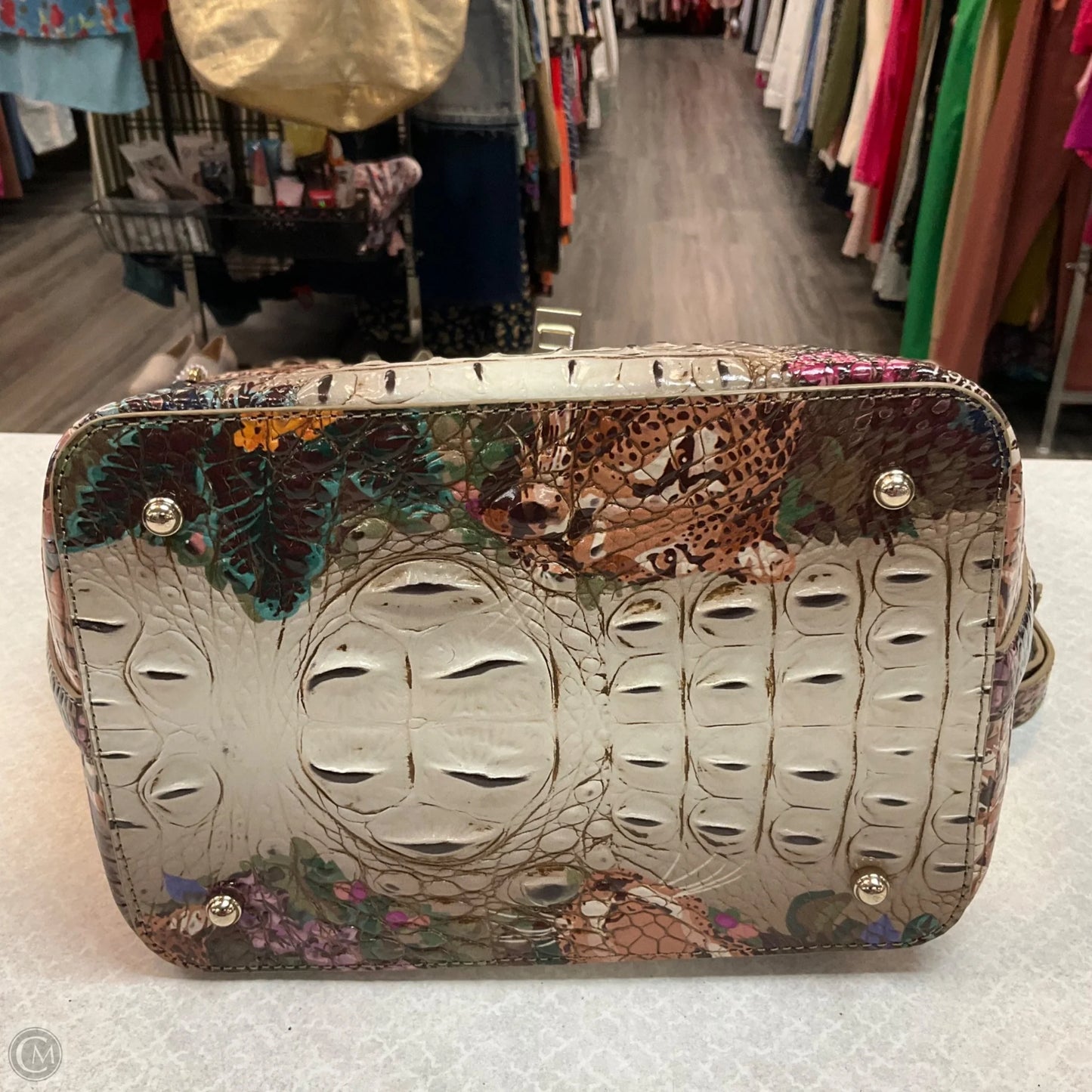 Handbag Designer By Brahmin, Size: Large