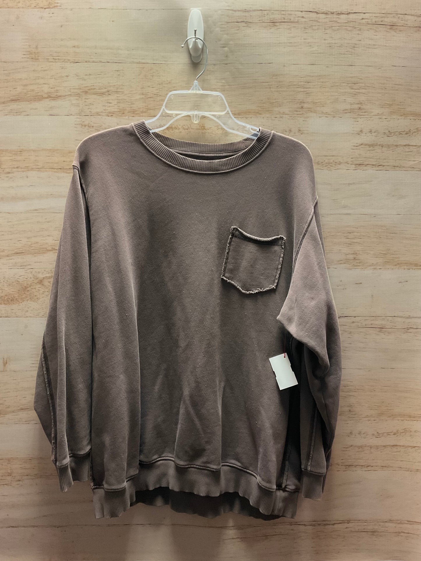 Sweatshirt Crewneck By Aerie In Brown, Size: S