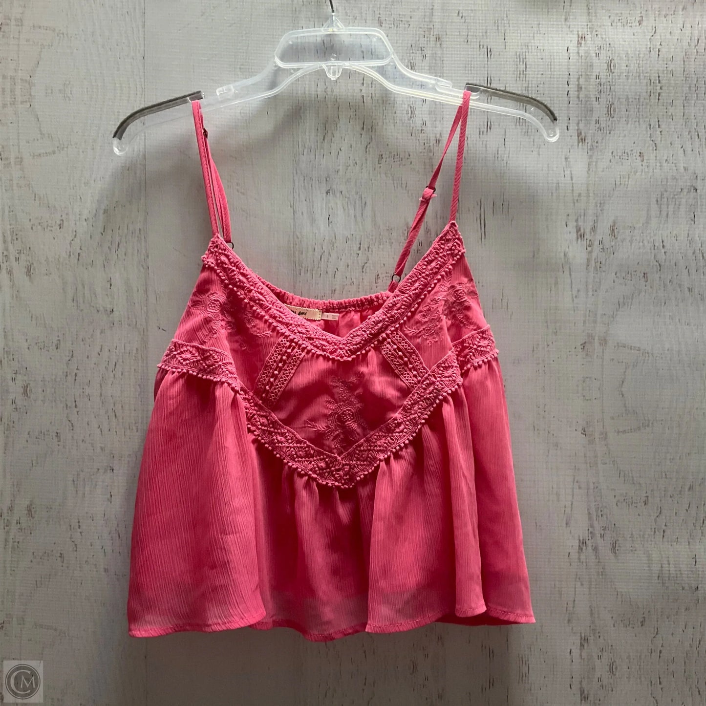 Top Sleeveless By Mi Ami In Pink, Size: L