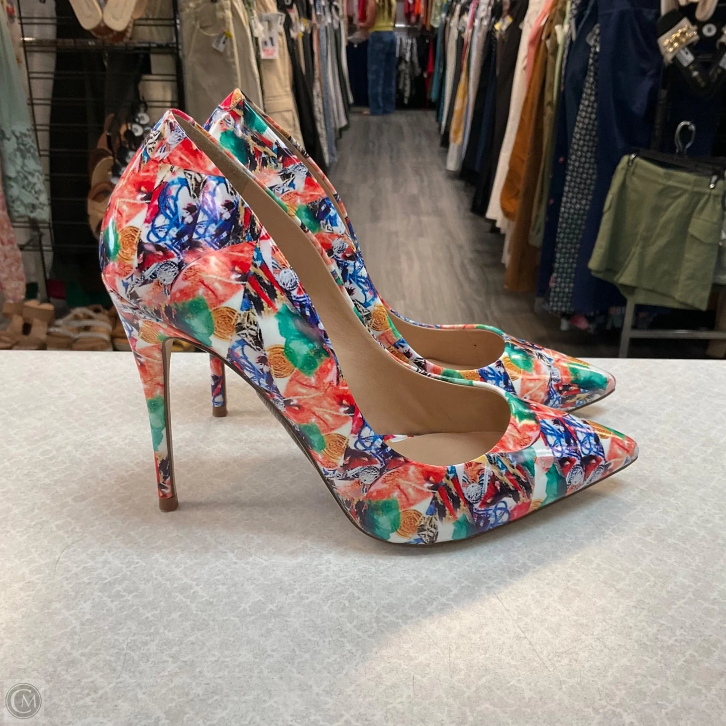 Shoes Heels Stiletto By Steve Madden In Multi-colored, Size: 7