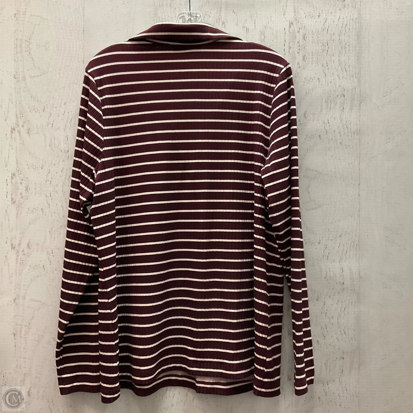 Top Long Sleeve By Lane Bryant In Striped Pattern, Size: 18