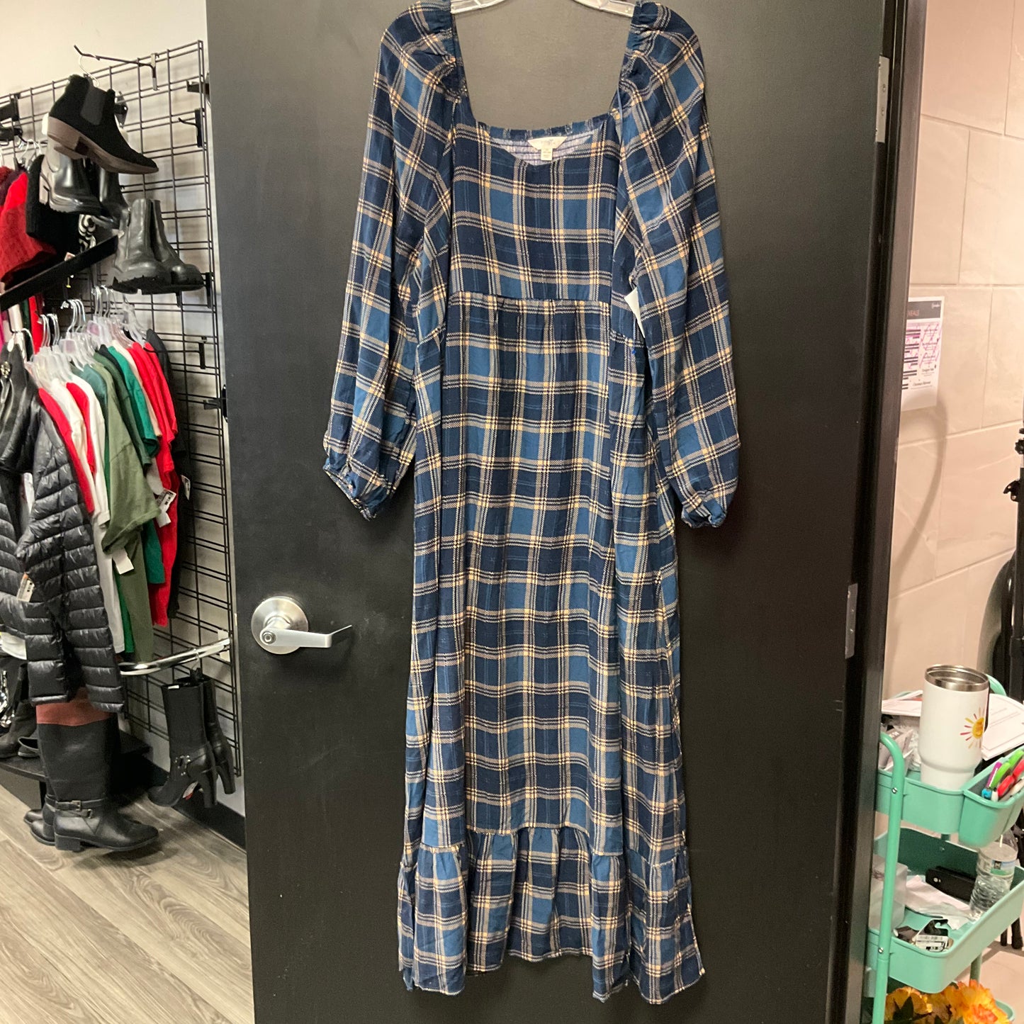 Dress Casual Maxi By Terra & Sky In Blue, Size: Xl