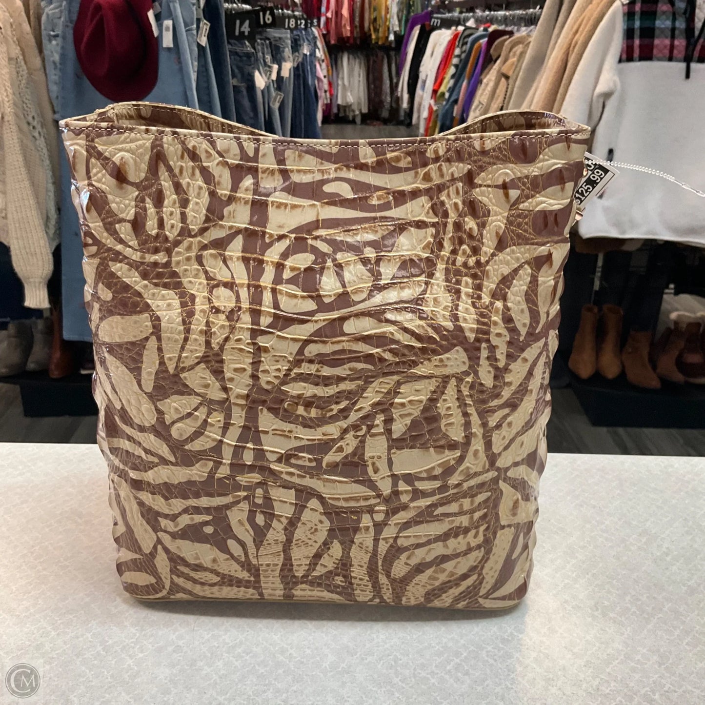 Handbag Designer By Brahmin, Size: Large