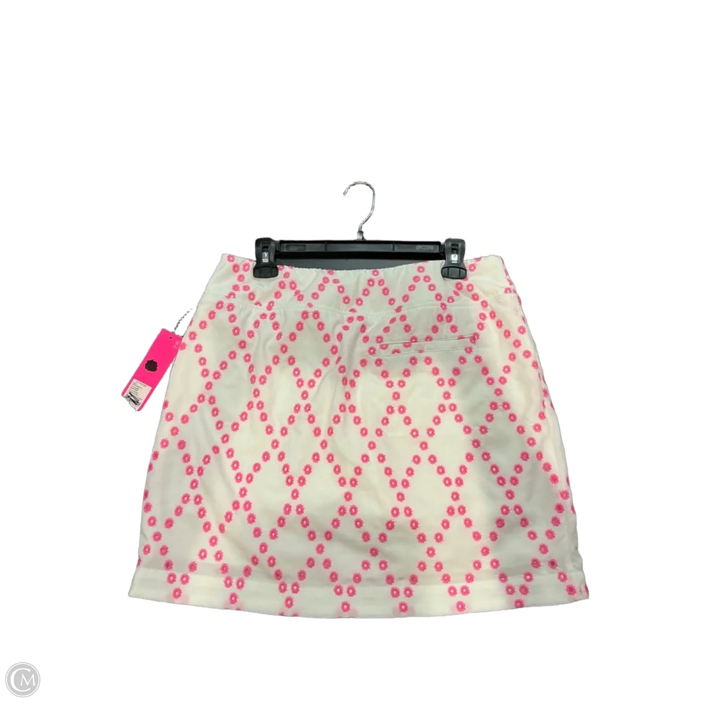 Skort Designer By Lilly Pulitzer In Pink & White, Size: 10