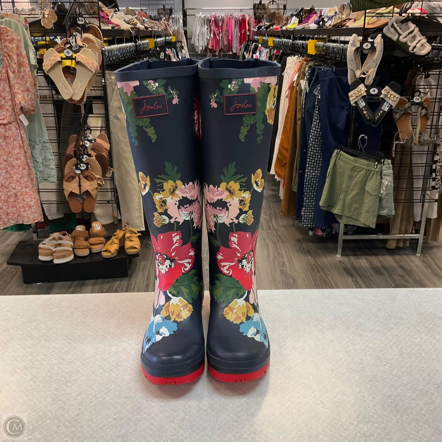 Boots Rain By Joules In Floral Print, Size: 8