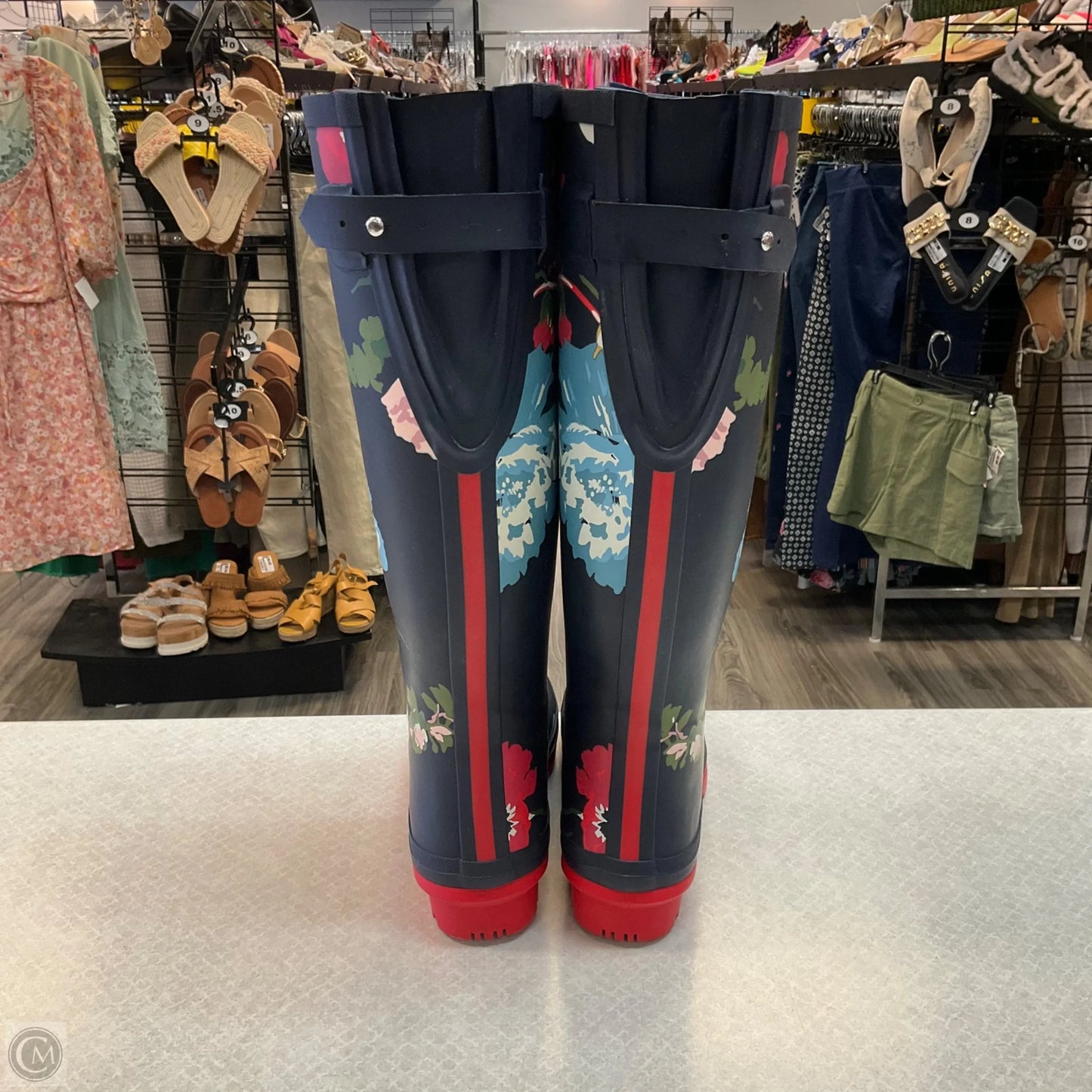 Boots Rain By Joules In Floral Print, Size: 8