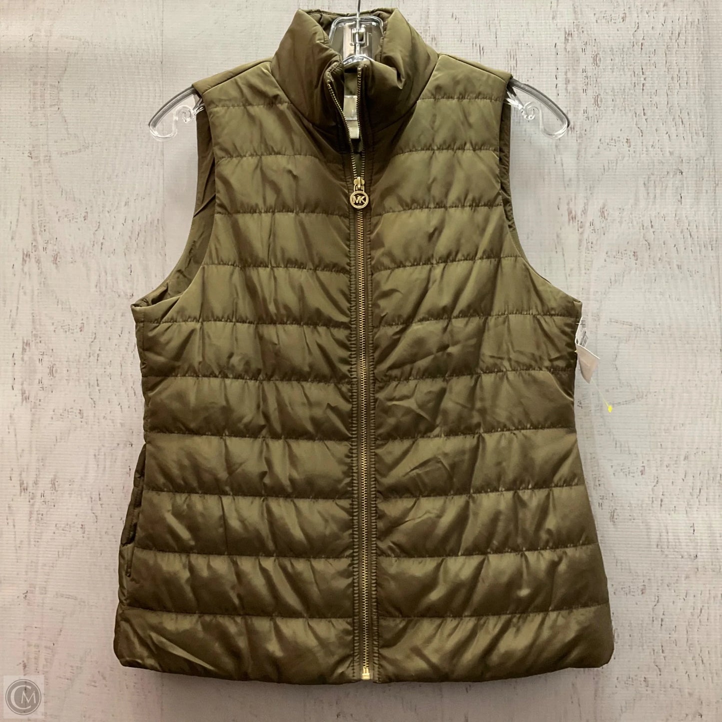 Vest Puffer & Quilted By Michael By Michael Kors In Green, Size: S