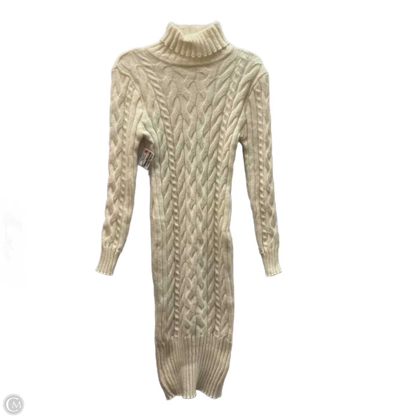 Dress Casual Midi By Clothes Mentor In Cream, Size: Xl