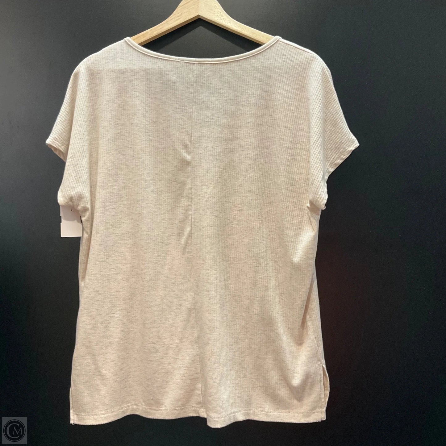Top Short Sleeve By Pink Clover In Beige, Size: S
