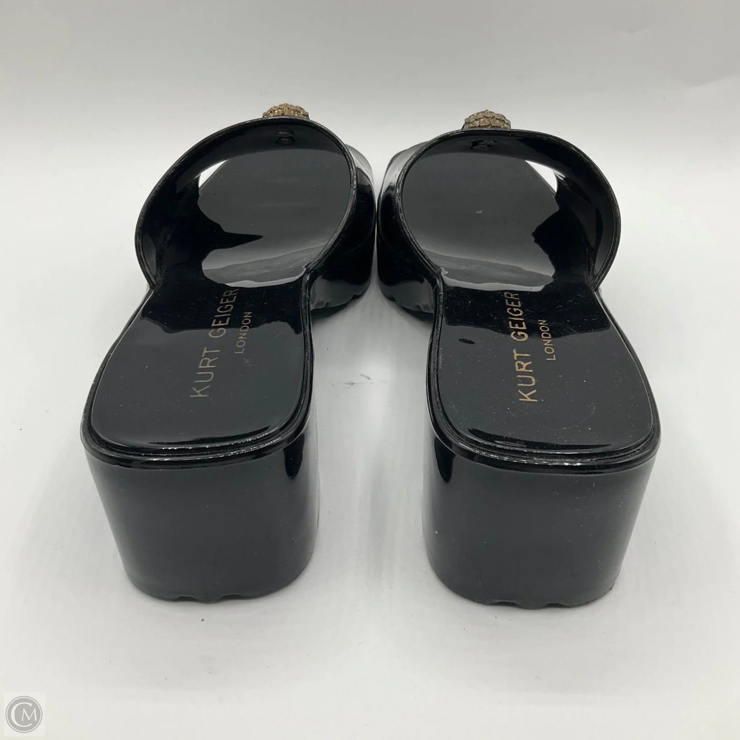 Sandals Heels Block By Kurt Geiger London In Black, Size: 6