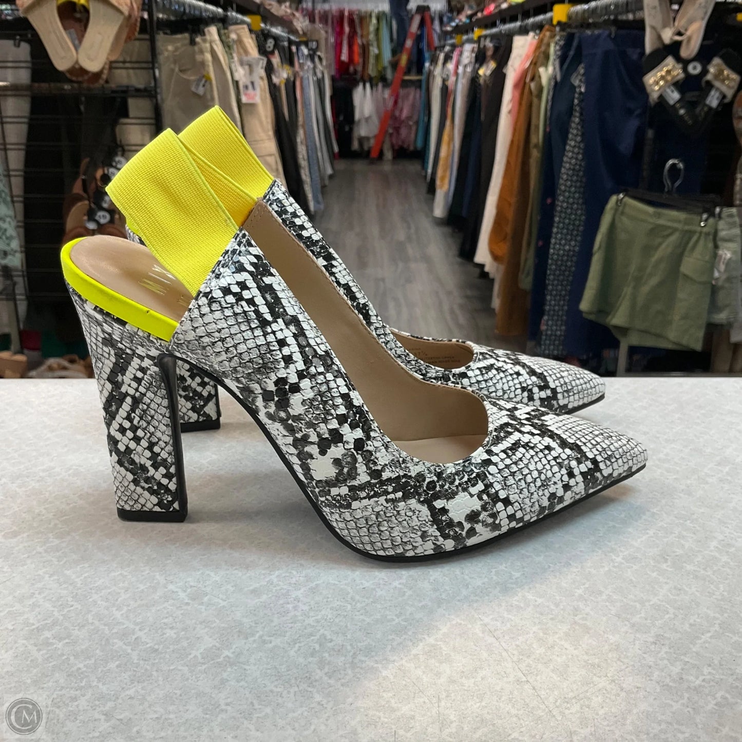 Shoes Heels Kitten By Mix No 6 In Snakeskin Print, Size: 7