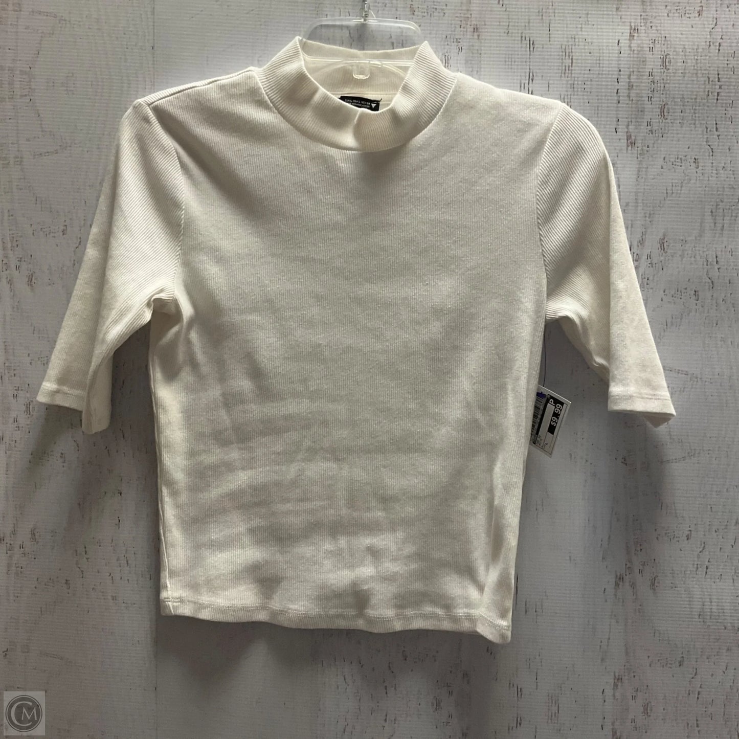 Top Short Sleeve By Zara In White, Size: L
