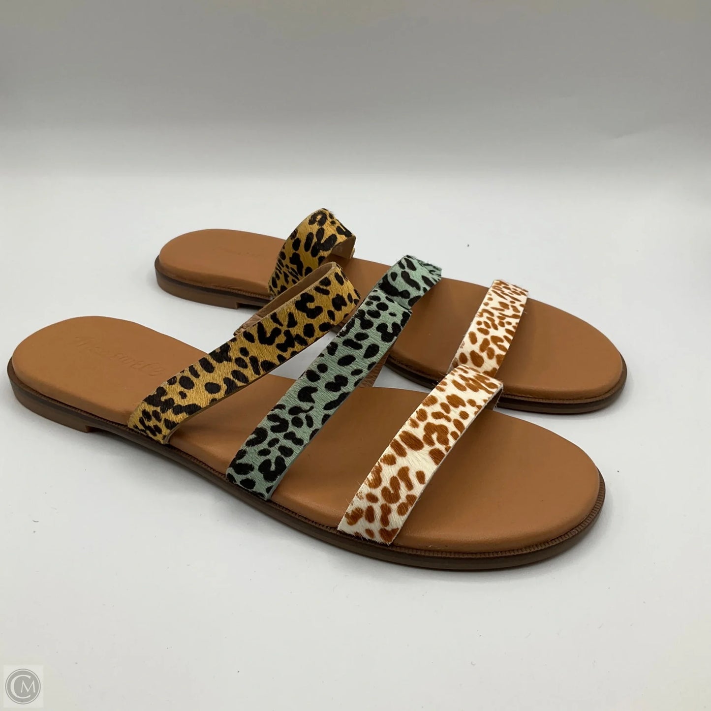 Sandals Flats By Madewell In Animal Print, Size: 8