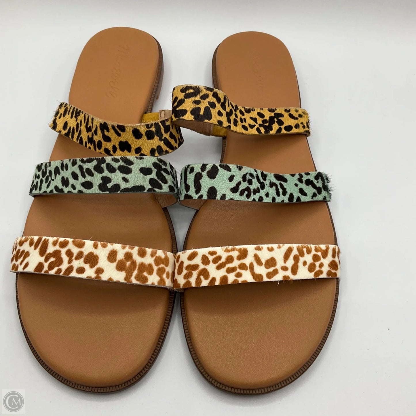 Sandals Flats By Madewell In Animal Print, Size: 8
