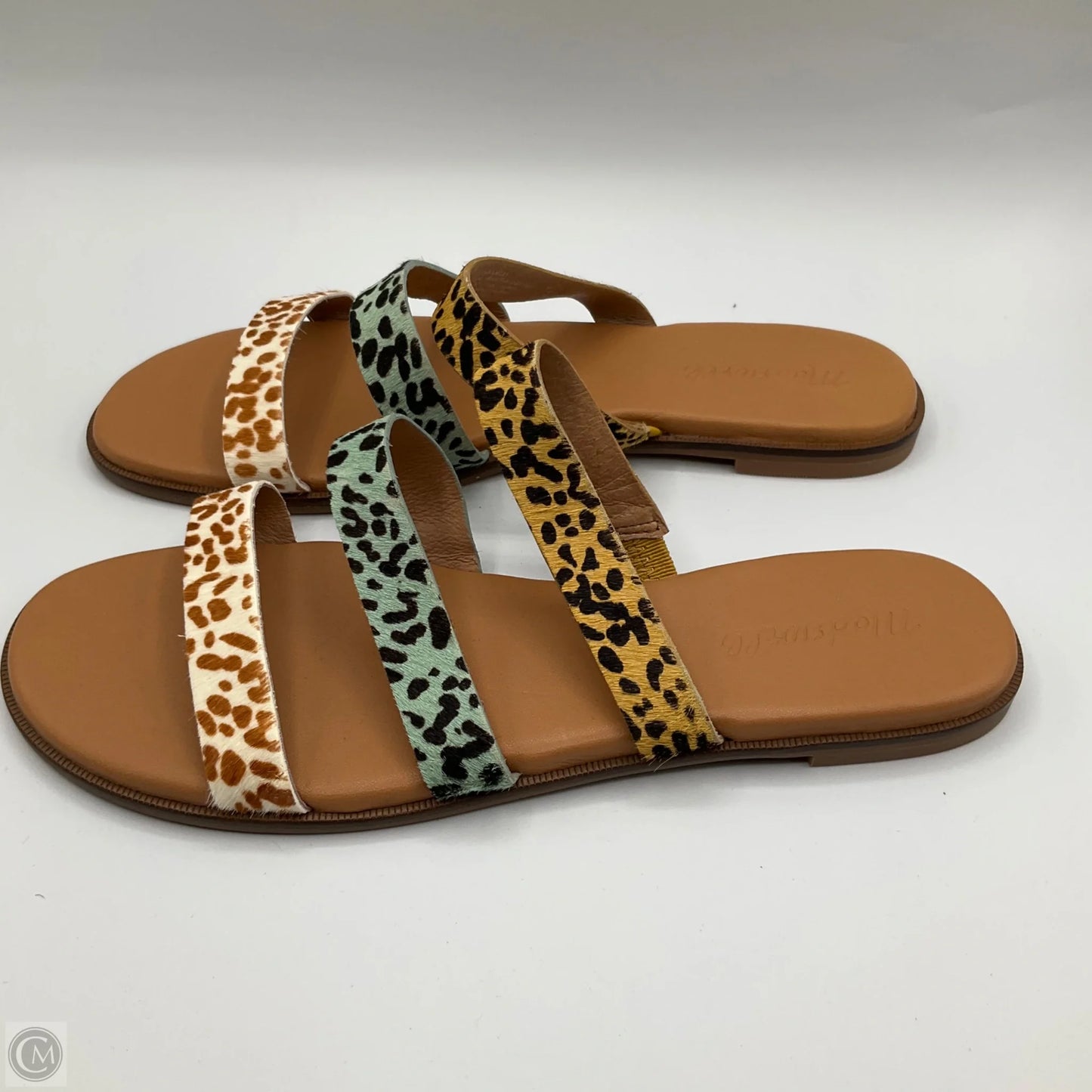 Sandals Flats By Madewell In Animal Print, Size: 8