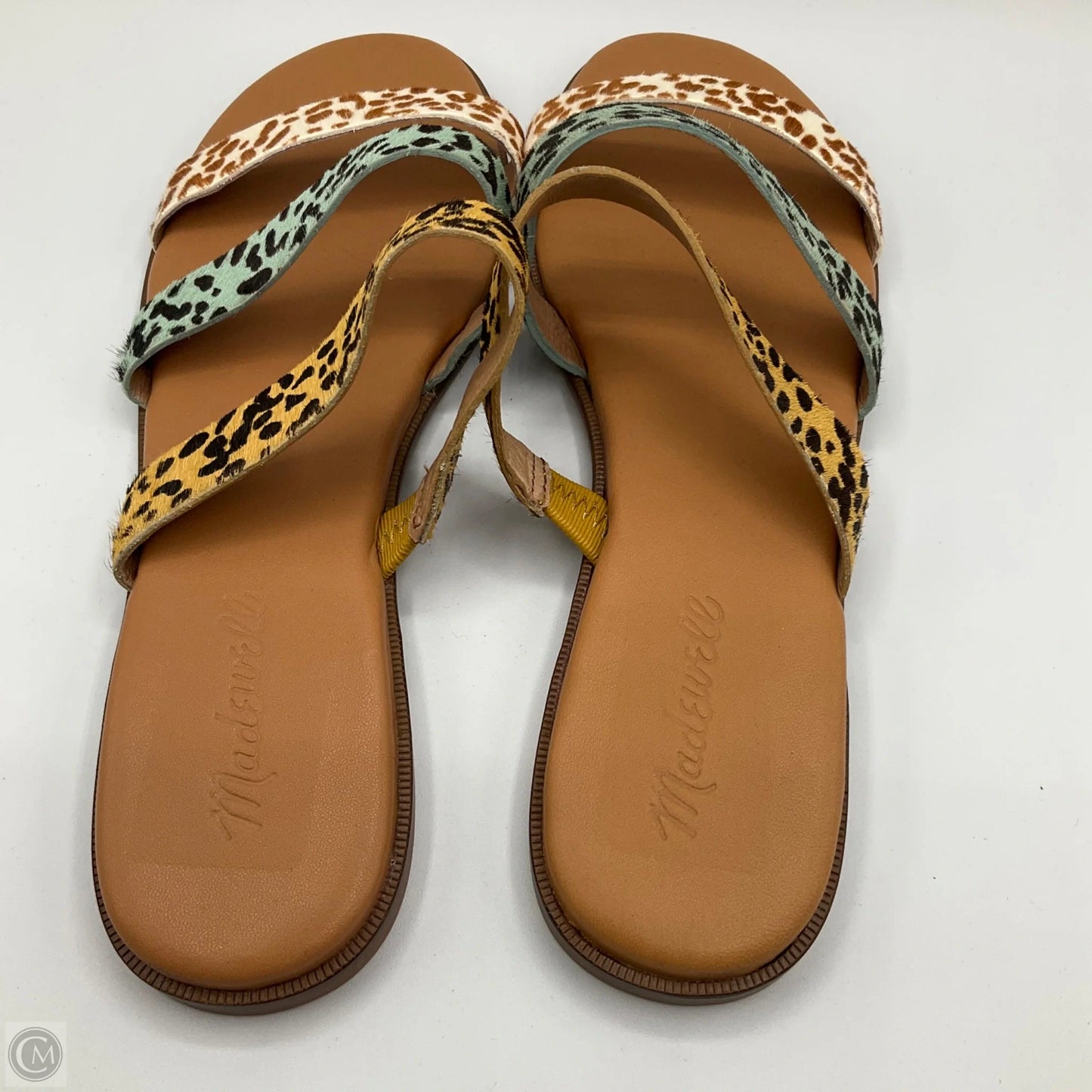 Sandals Flats By Madewell In Animal Print, Size: 8