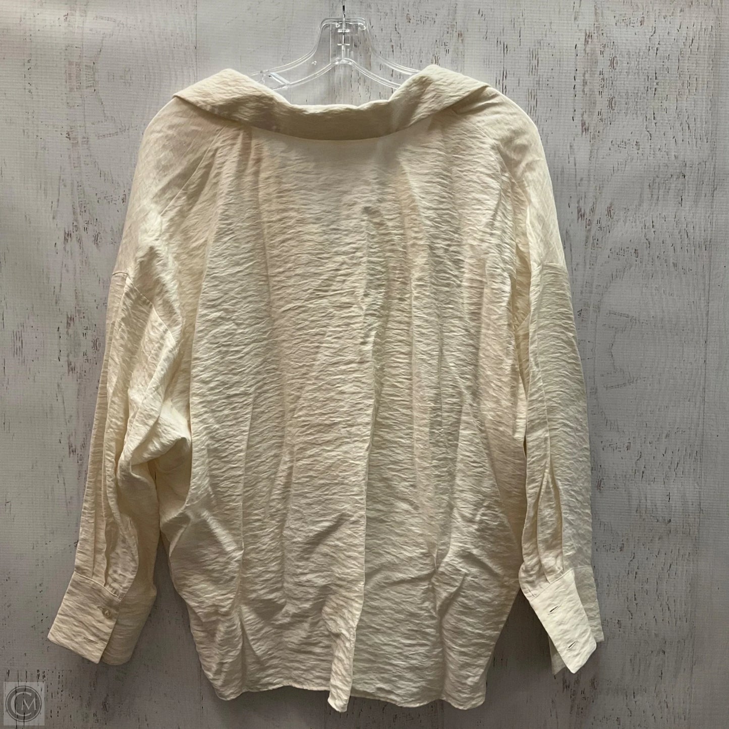 Top Long Sleeve By Anthropologie In Cream, Size: Xs