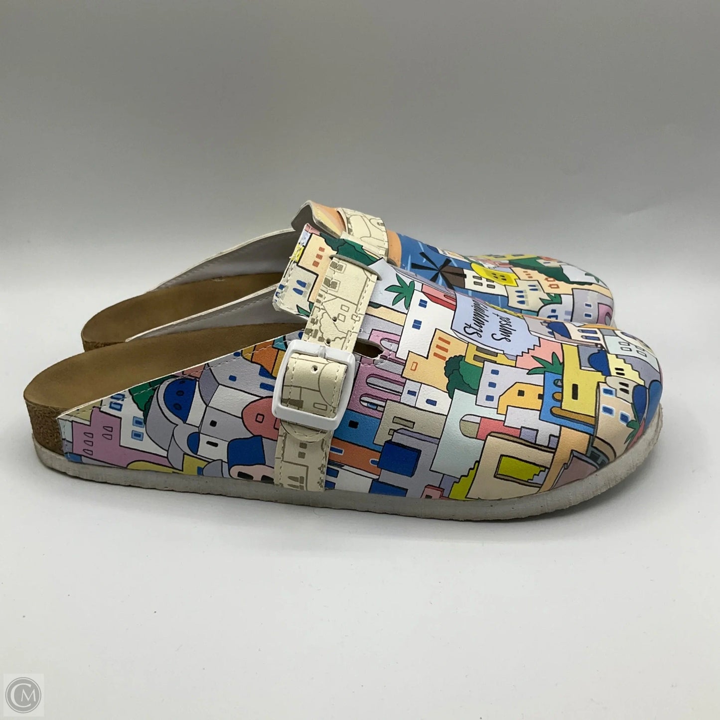 Shoes Flats By Clothes Mentor In Multi-colored, Size: 10