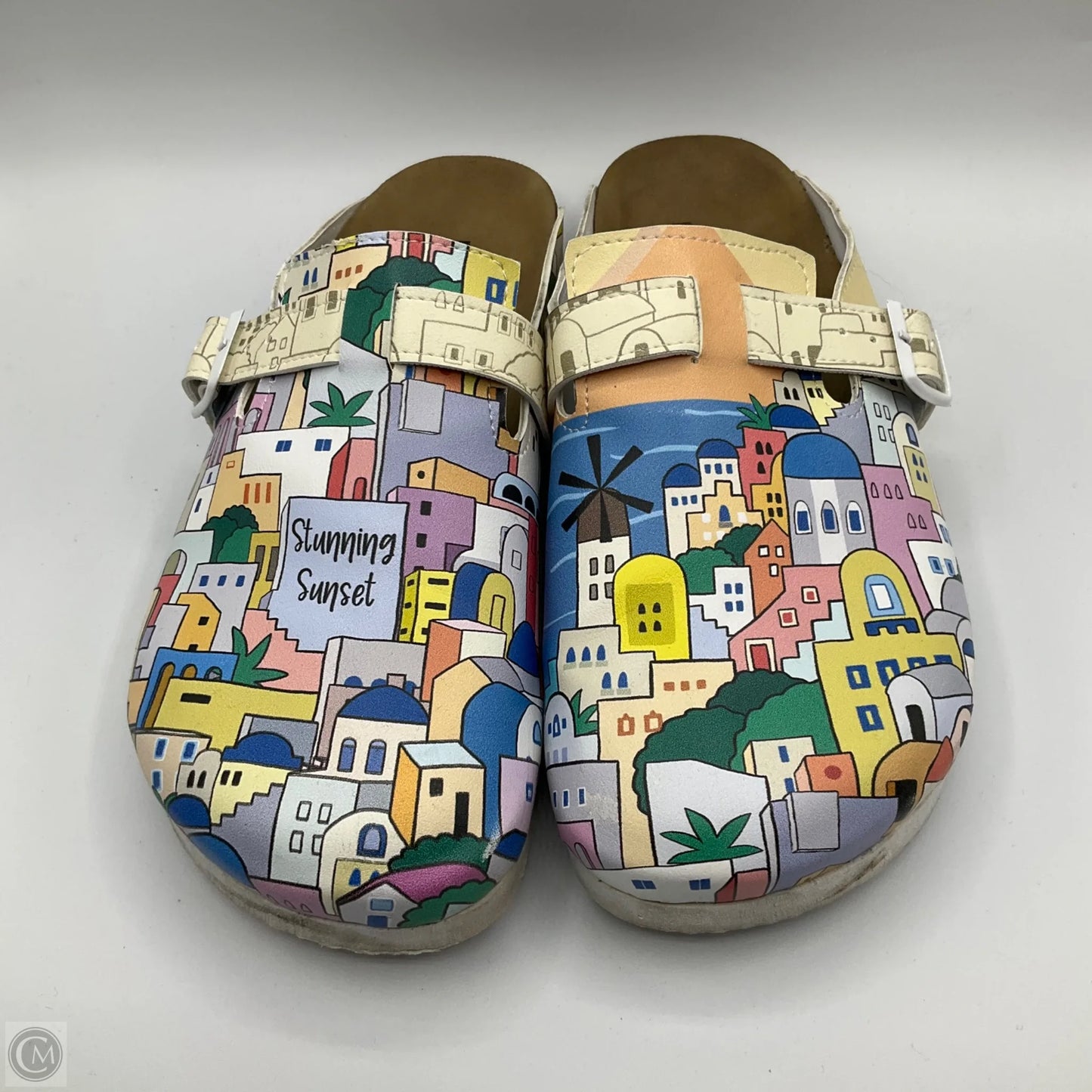 Shoes Flats By Clothes Mentor In Multi-colored, Size: 10