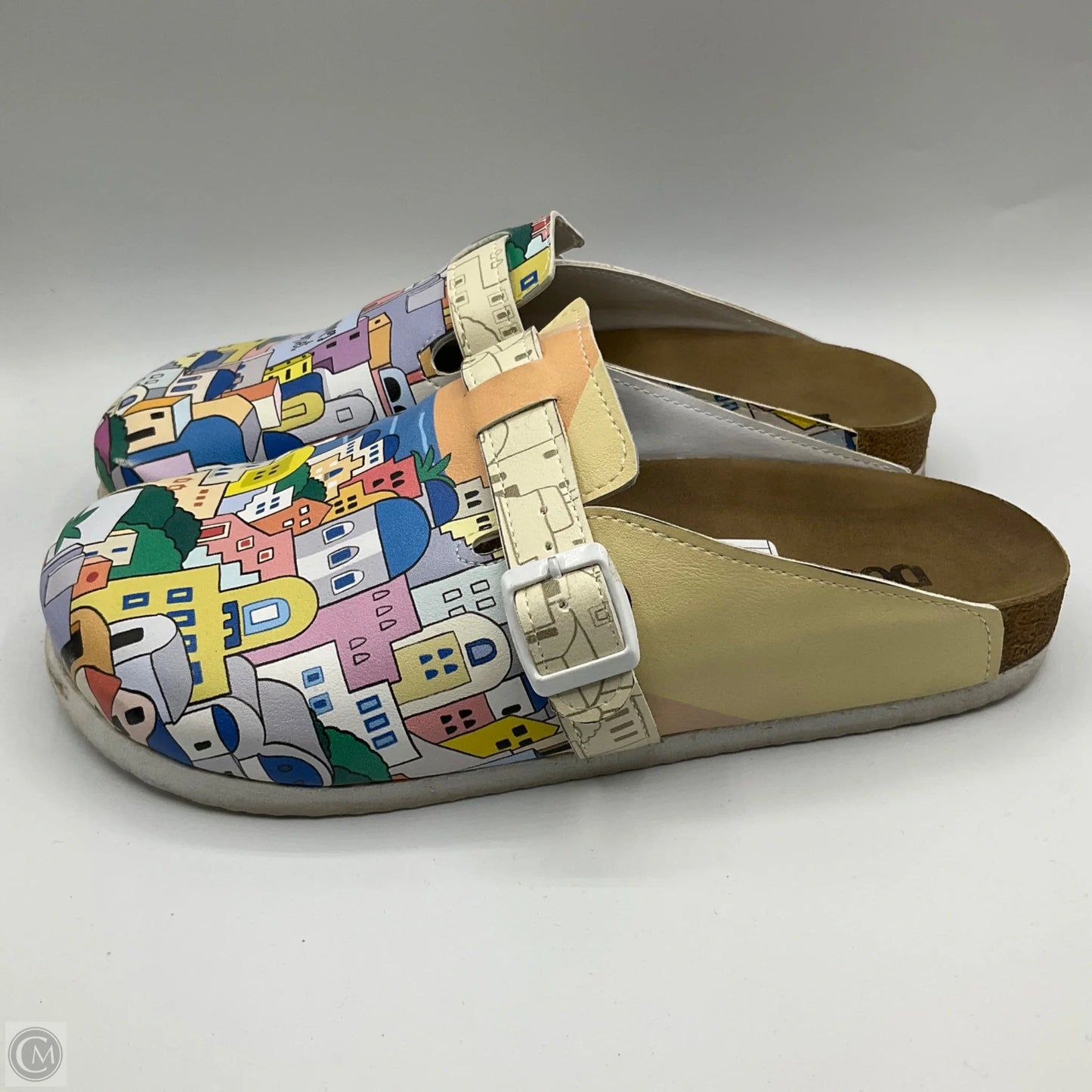 Shoes Flats By Clothes Mentor In Multi-colored, Size: 10
