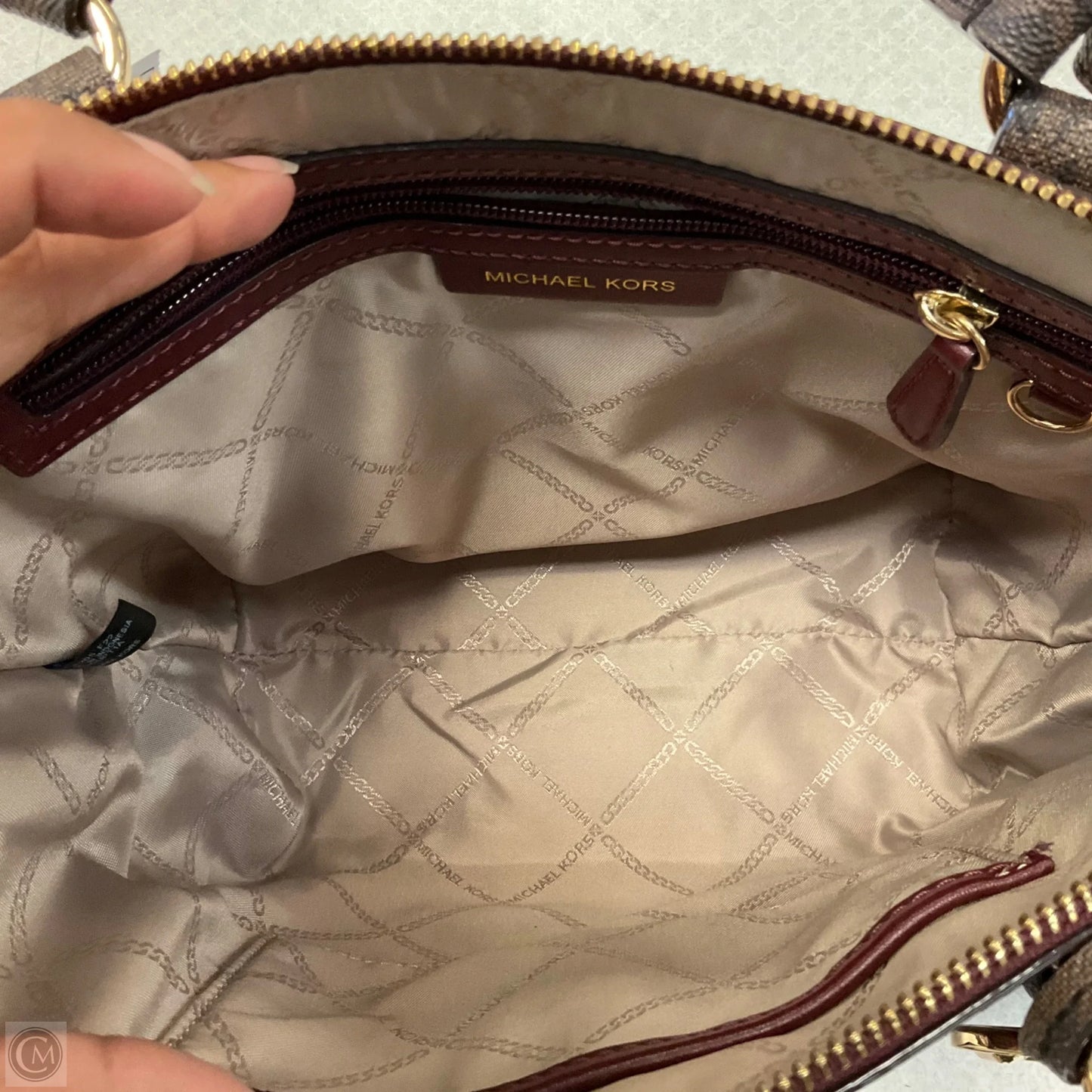 Crossbody Designer By Michael Kors, Size: Medium