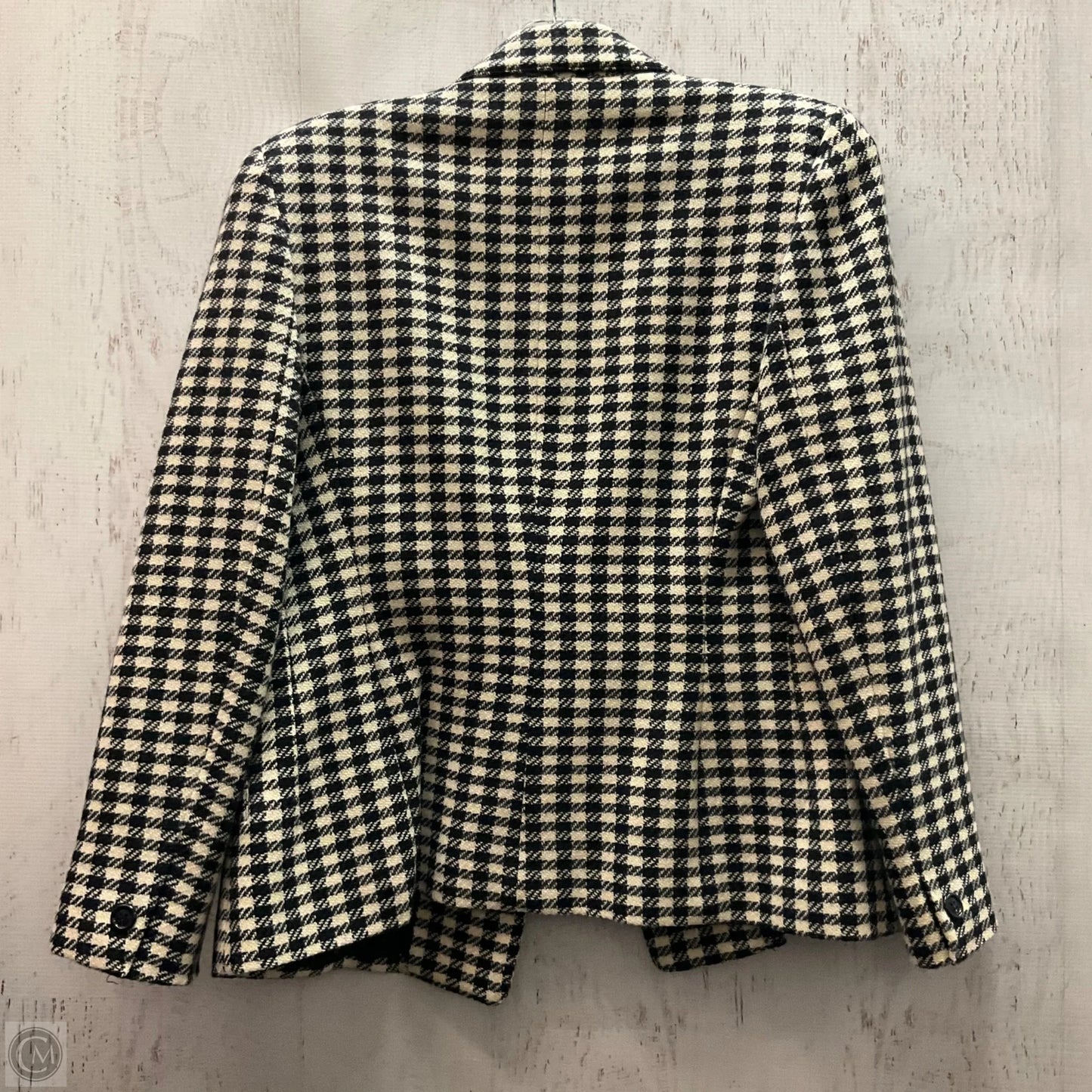 Blazer By Anne Klein In Black & White, Size: M