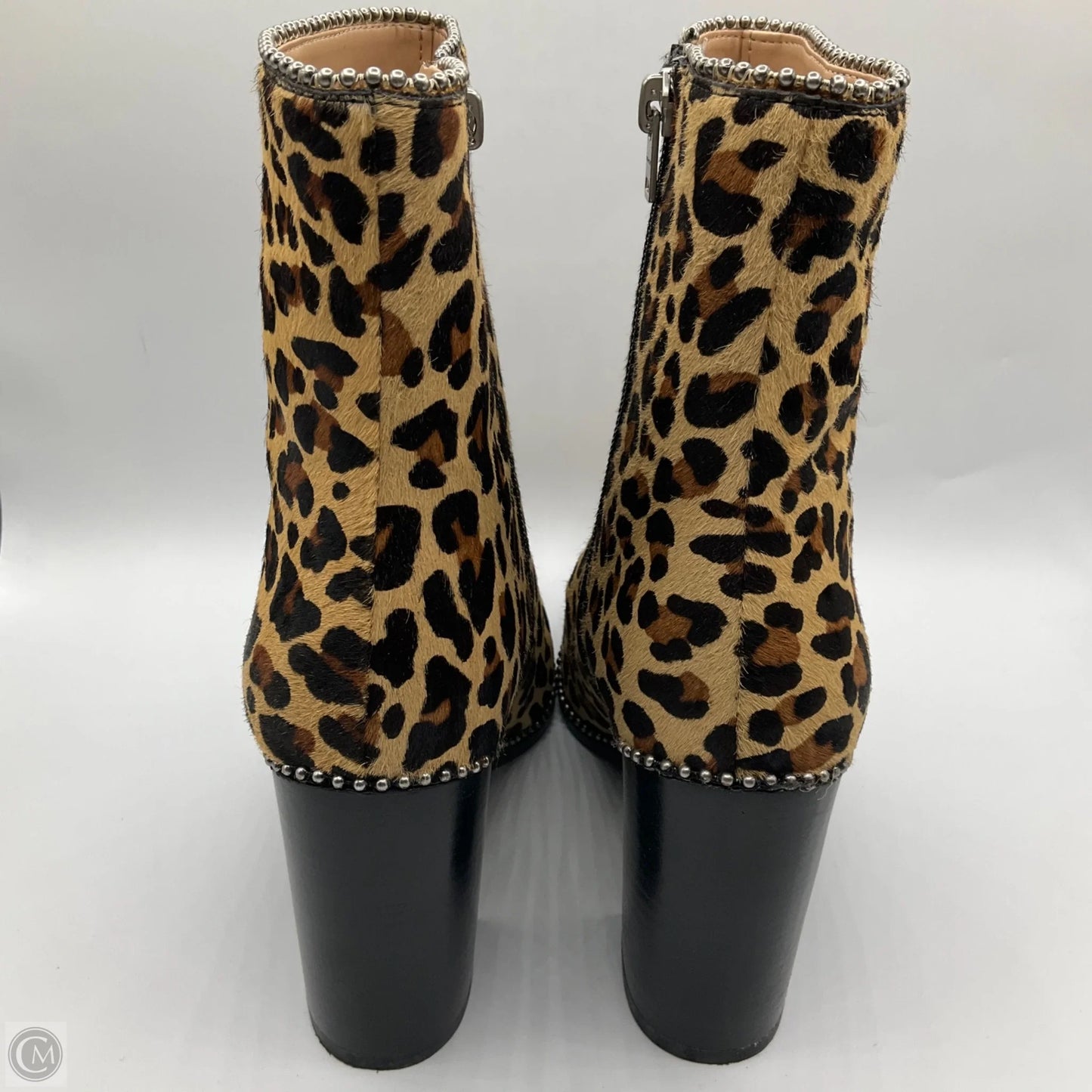 Boots Designer By Coach In Animal Print, Size: 9