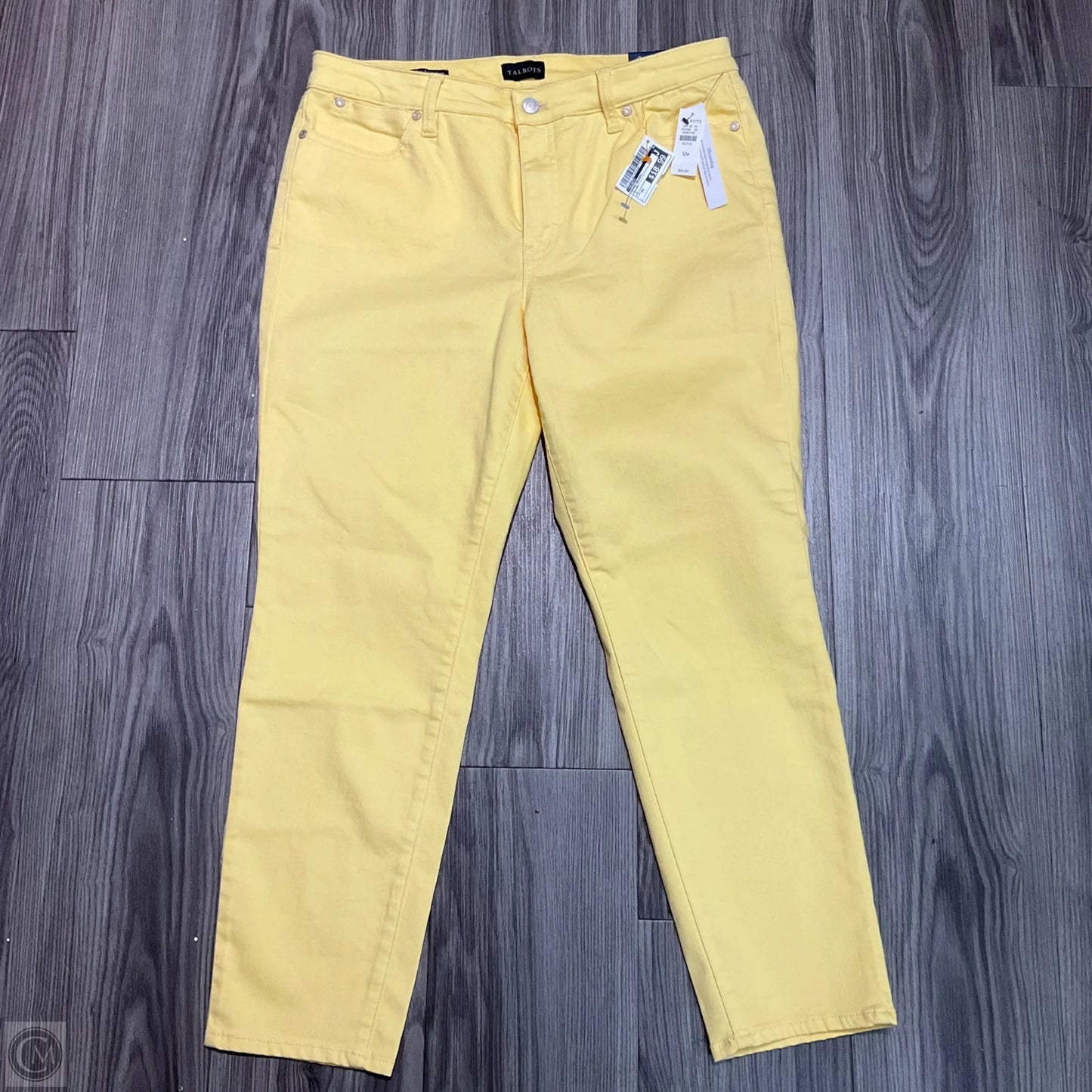 Jeans Skinny By Talbots In Yellow, Size: 12