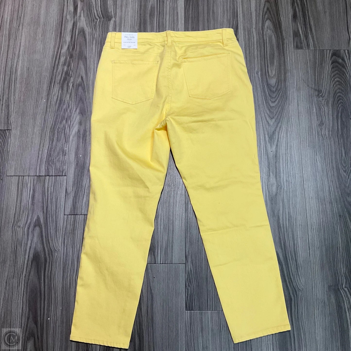 Jeans Skinny By Talbots In Yellow, Size: 12
