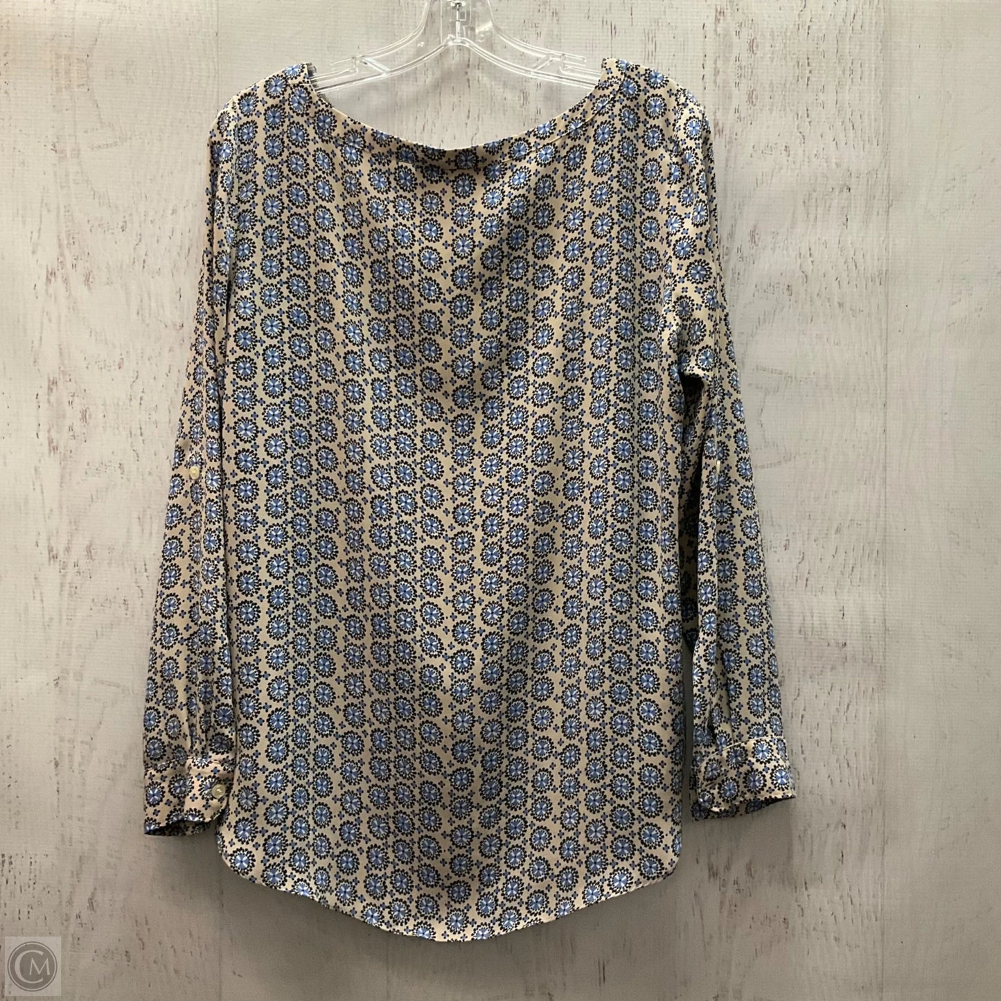 Top Long Sleeve By Loft In Multi-colored, Size: M