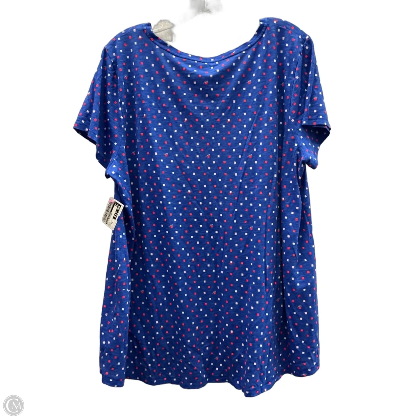 Top Short Sleeve Designer By Lilly Pulitzer In Blue, Size: Xxl
