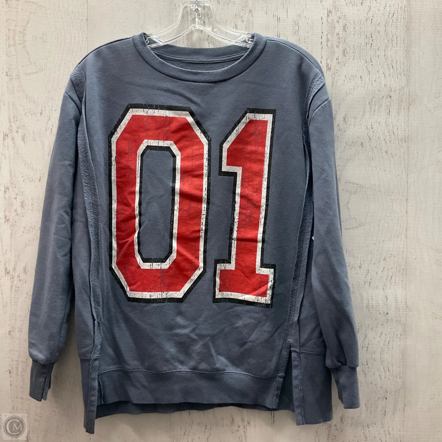 Sweatshirt Crewneck By Clothes Mentor In Blue, Size: S