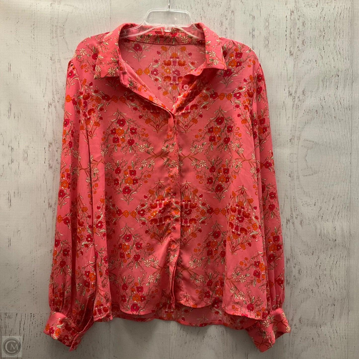 Top Long Sleeve By Clothes Mentor In Floral Print, Size: Xl