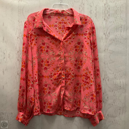 Top Long Sleeve By Clothes Mentor In Floral Print, Size: Xl