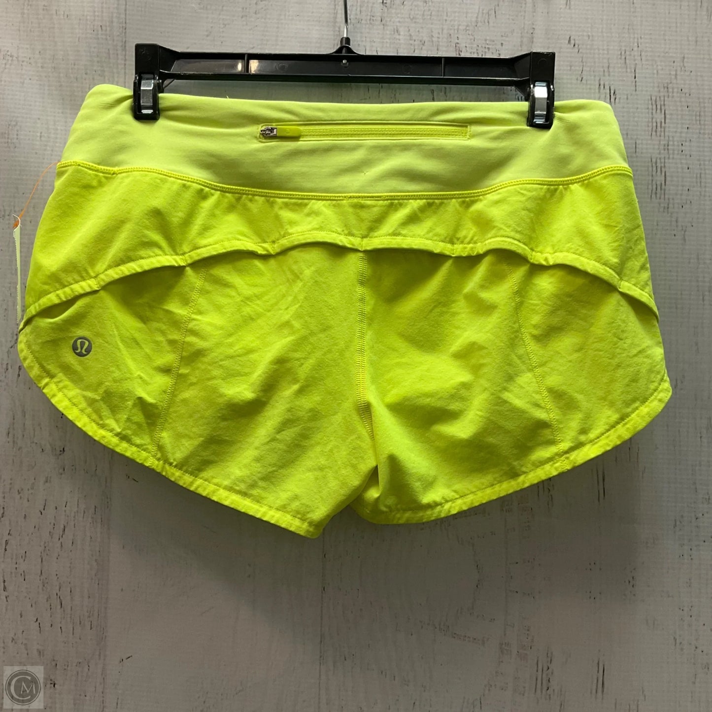 Athletic Shorts By Lululemon In Yellow, Size: 4