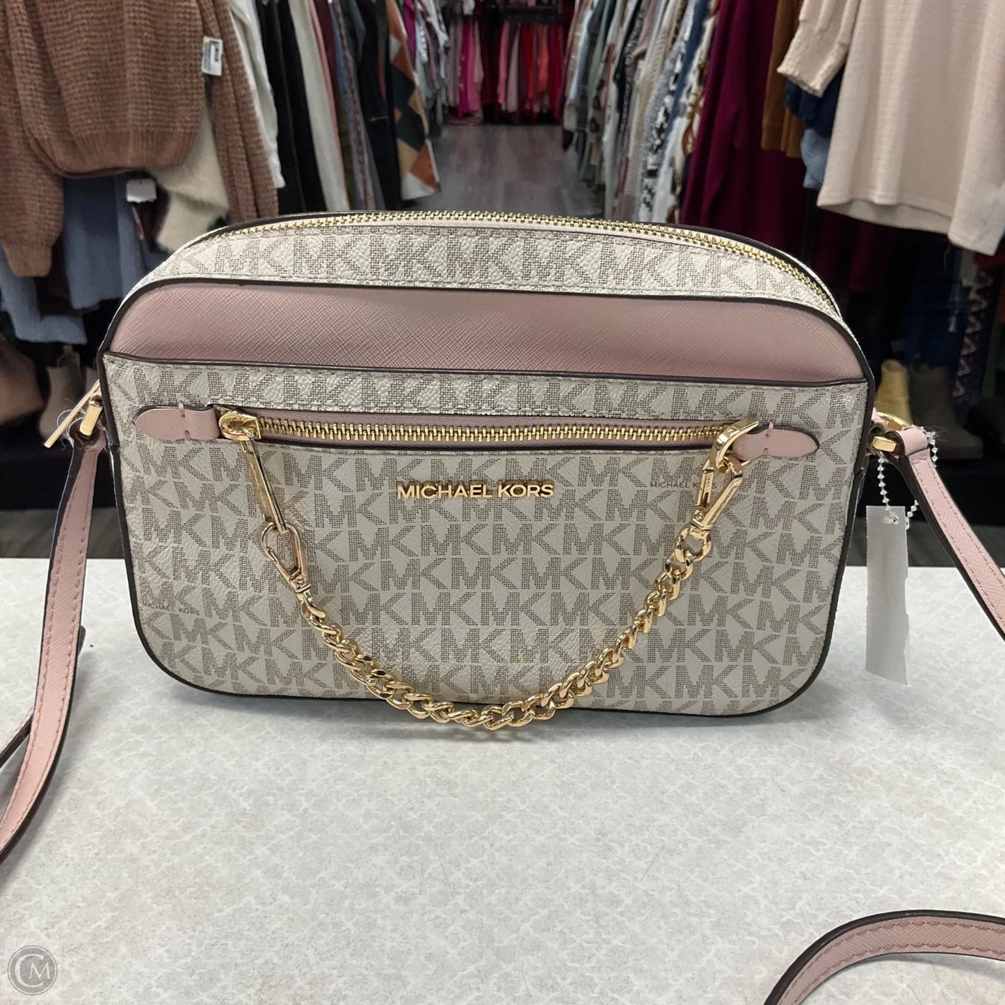 Crossbody Designer By Michael Kors, Size: Medium