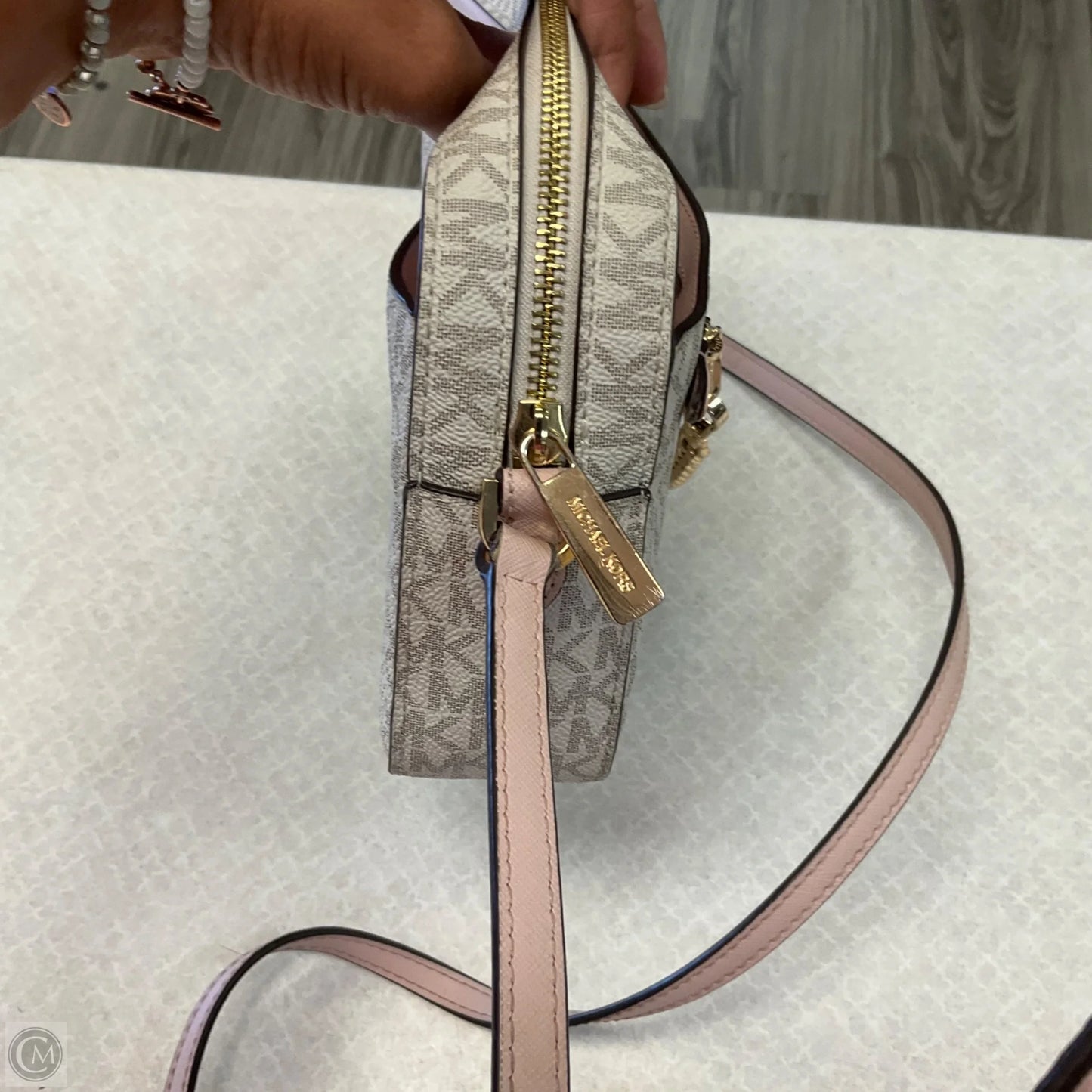 Crossbody Designer By Michael Kors, Size: Medium