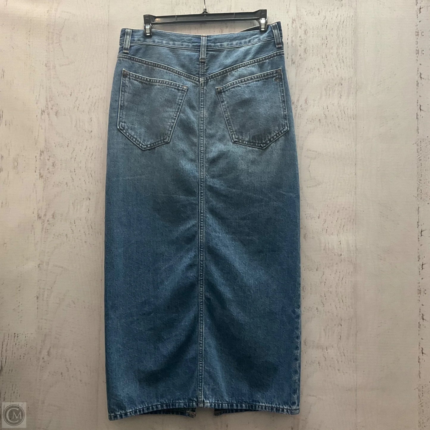 Skirt Midi By Madewell In Blue Denim, Size: 2