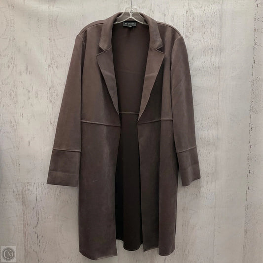 Coat Trench Coat By Premise In Brown, Size: Xl