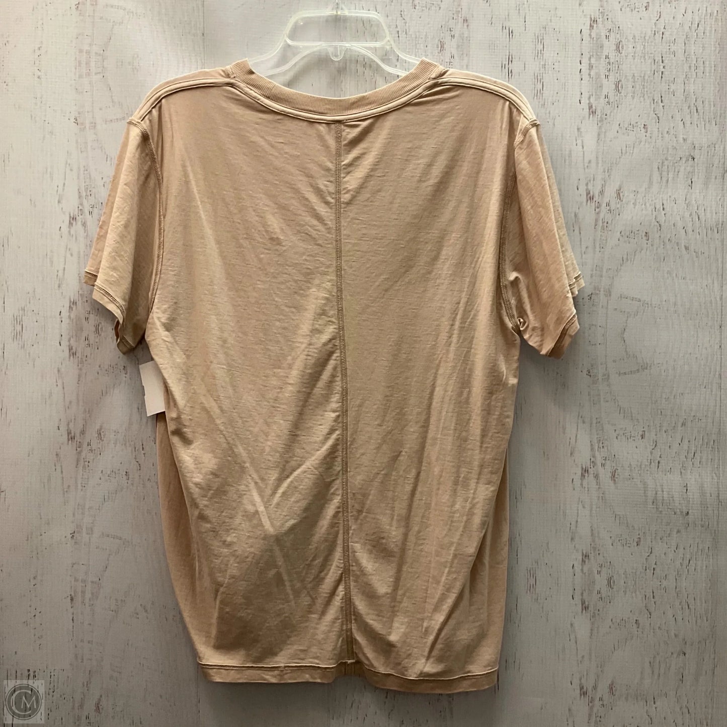 Athletic Top Short Sleeve By Lululemon In Brown, Size: M
