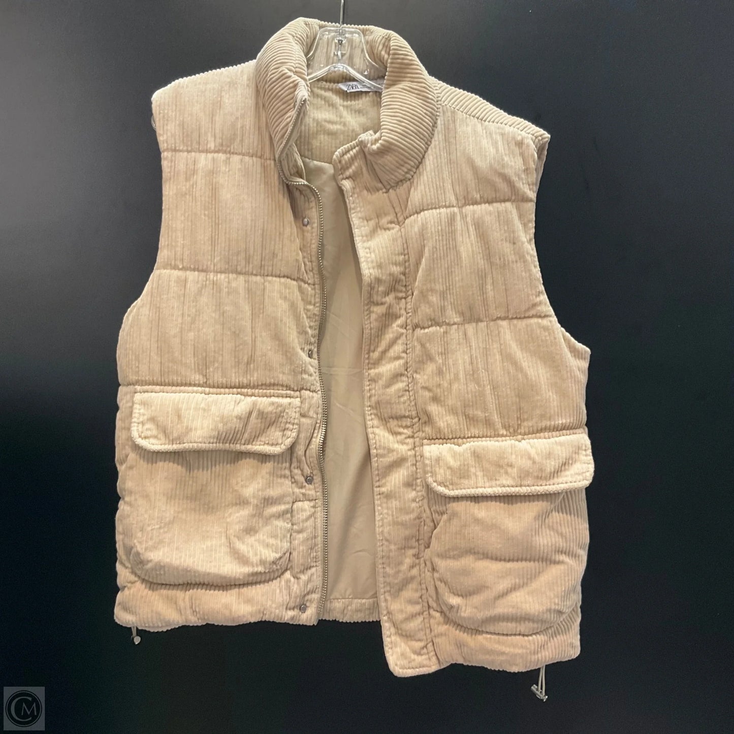 Vest Puffer & Quilted By Zara In Brown, Size: S