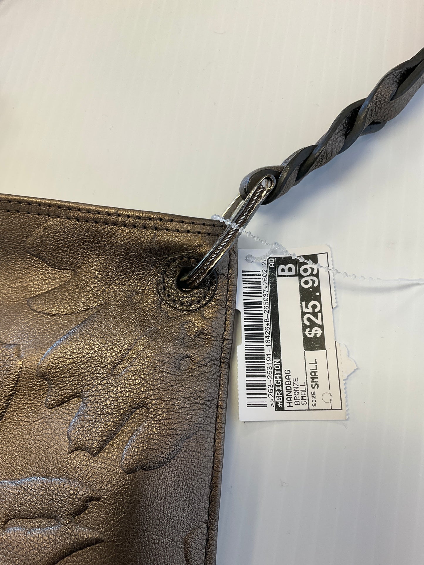 Handbag By Brighton In Bronze, Size:Small