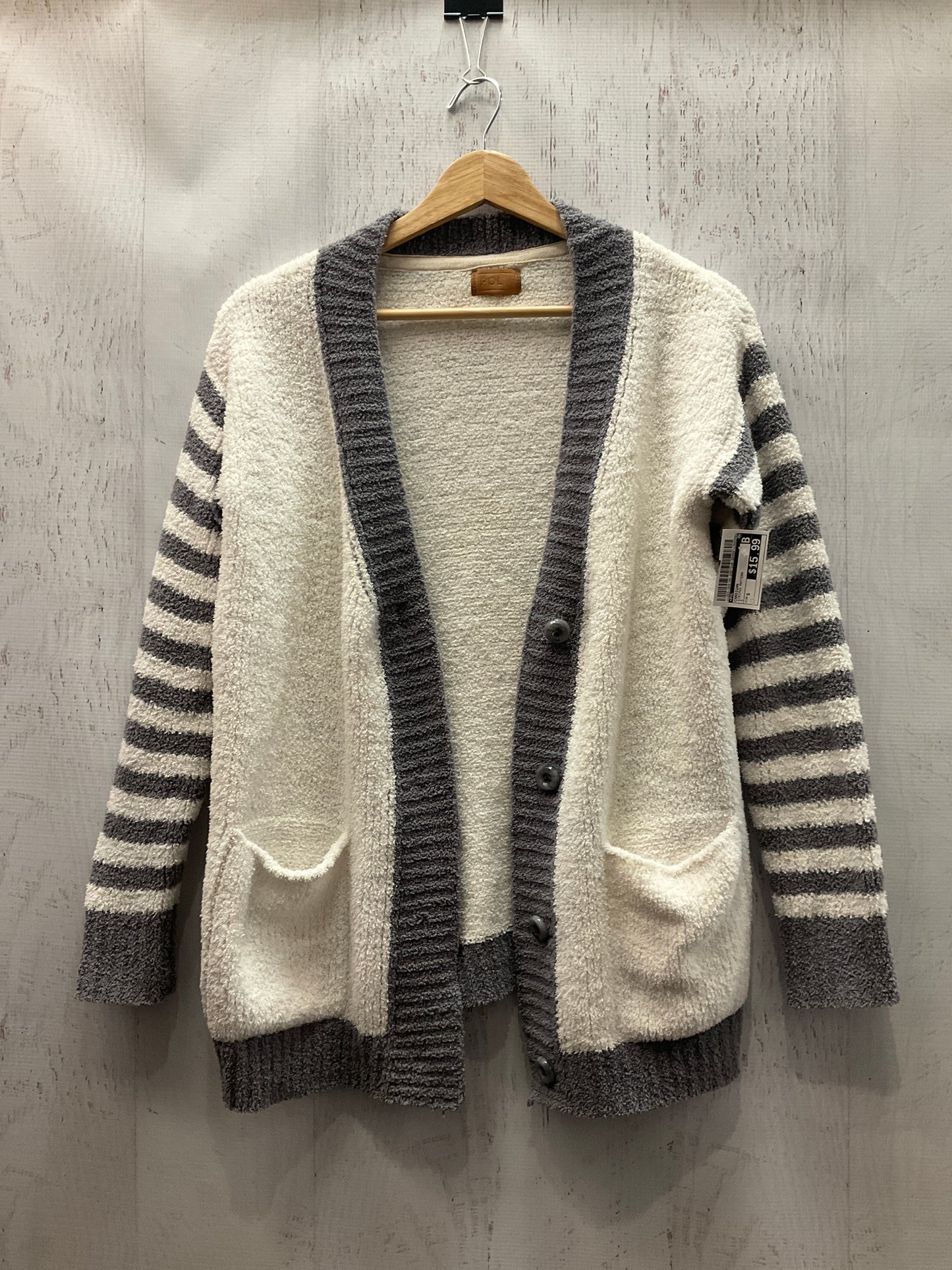 Cardigan By Pol In Striped Pattern, Size:S