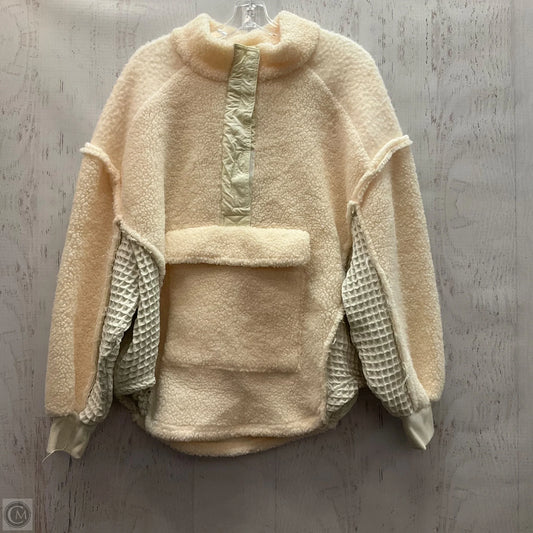 Jacket Faux Fur & Sherpa By Bdg In Cream, Size: L