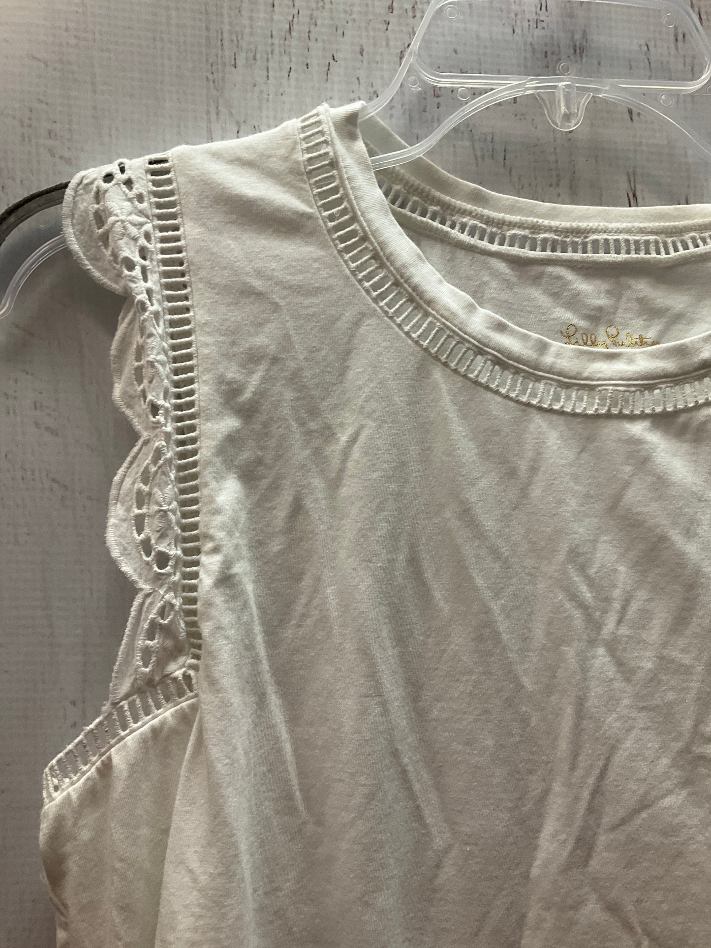 Tank Top Designer By Lilly Pulitzer In White, Size:M