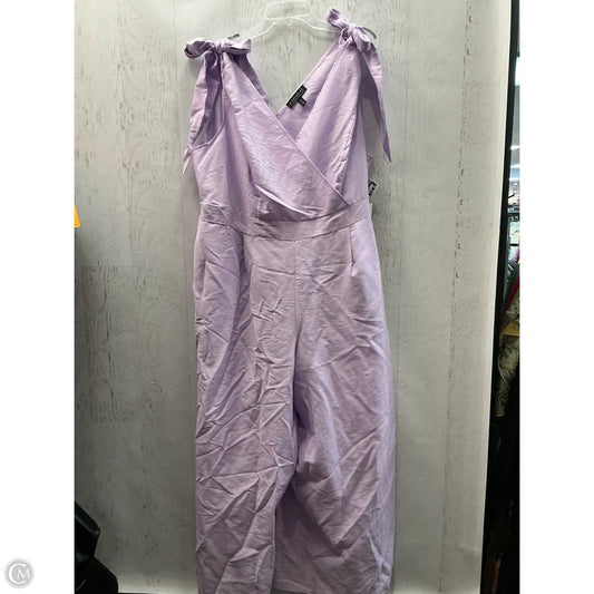 Jumpsuit By Eloquii In Purple, Size: 3x