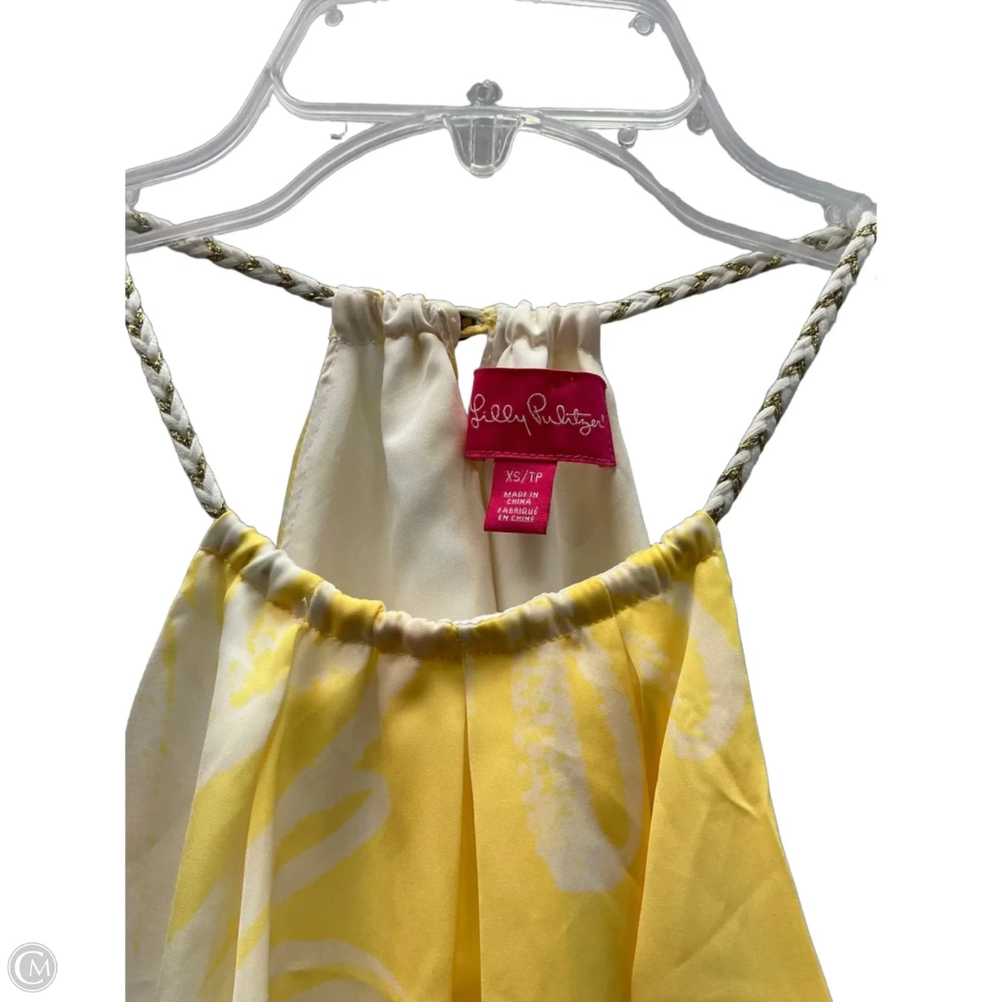 Top Sleeveless By Clothes Mentor In Yellow, Size: Xs